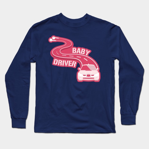 Baby Driver Long Sleeve T-Shirt by iRupa